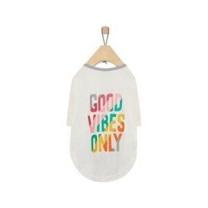 Good Vibes Only Dog T-Shirt Cute Graphic Tee Puppy Clothes Small Pet